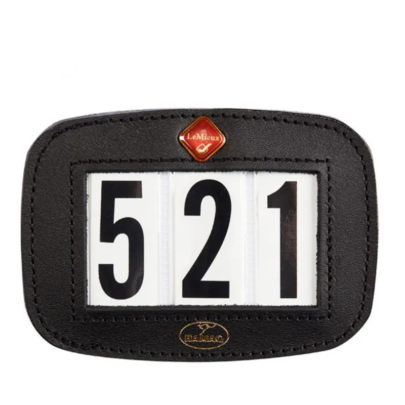 LeMieux Hamag Saddle Pad Number Holder - Black